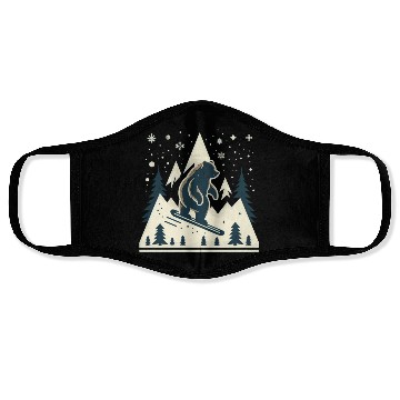 Discover Skiing Grizzly Face Masks