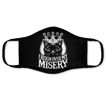 Discover Gothic Emo Cat Design For Cat Lovers And Face Masks