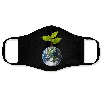 Discover Planet Earth with beautiful freshness growth tree Face Masks