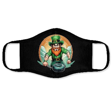 Discover St. Patrick's Day Shamrock St Paddy's Day Curling Face Masks