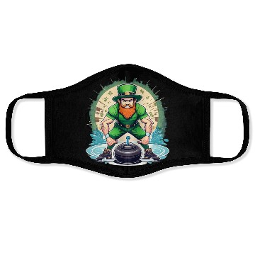 Discover St. Patrick's Day Shamrock St Paddy's Day Curling Face Masks