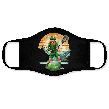 Discover St. Patrick's Day Shamrock St Paddy's Day Lacrosse Face Masks