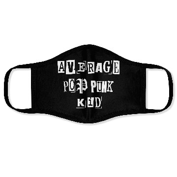 Discover Average Pop Punk Kid Face Masks