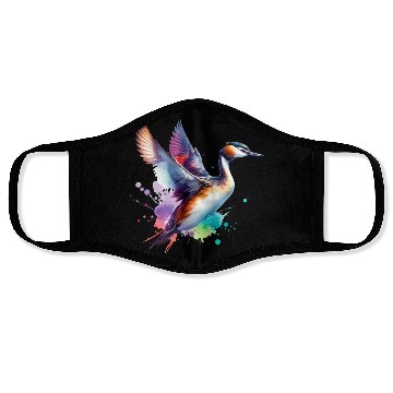 Discover Australasian Grebe in Flight Face Masks