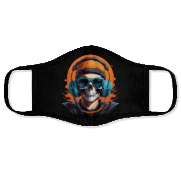Discover Skull head singing Face Masks