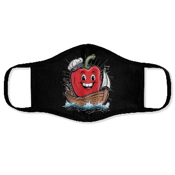 Discover Bell Pepper Sailing Face Masks