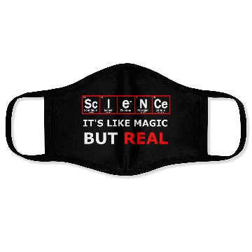 Discover Science magic chemistry elements Face Masks