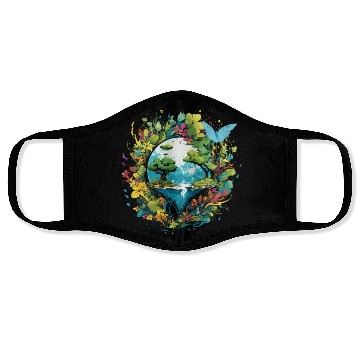 Discover Respect Your Mother Earth Day Save Our Planet Face Masks