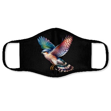 Discover Collared Sparrowhawk in Flight Face Masks