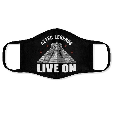 Discover Aztec Pyramid Mayan Indigenous Mexican Aztec Face Masks