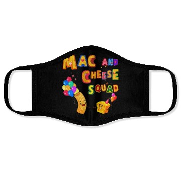 Discover Macaroni And Cheese Mac Cheese Squad Lover Face Masks