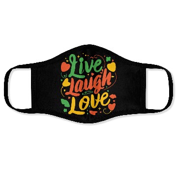 Discover live laugh love Face Masks