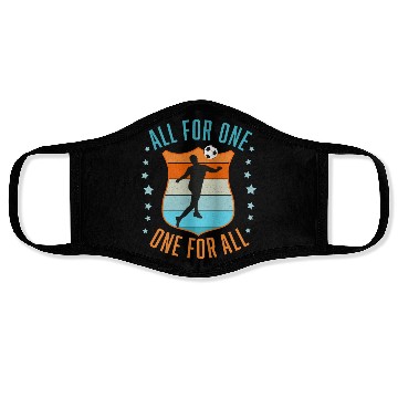 Discover Soccer Team Spirit Face Masks