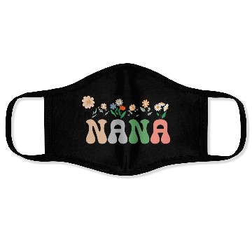 Discover Nana Wildflower Floral Design Cherry Blossom Nana Face Masks