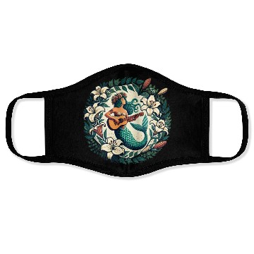 Discover Guitar Mermaid Face Masks