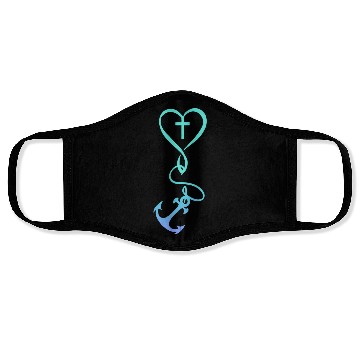 Discover Virgin Mary jesus bible christian religion madona Face Masks