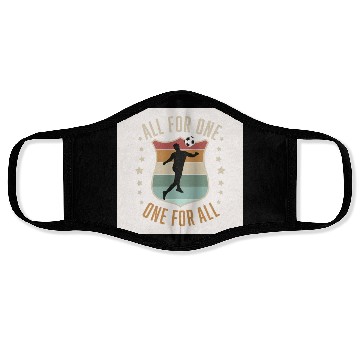 Discover Soccer Team Spirit Face Masks