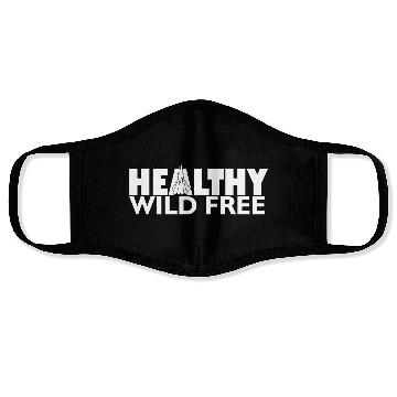 Discover Healthy Wild Free - White Face Masks