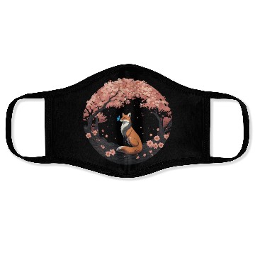 Discover Cherry Blossom Fox Mythical Kitsune with Butterfly Face Masks