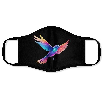 Discover bird graphic design Face Masks