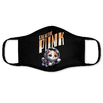 Discover punk galaxy kitty Face Masks