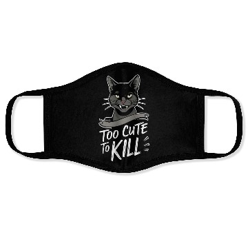 Discover Gothic Emo Cat Design For Cat Lovers And Face Masks