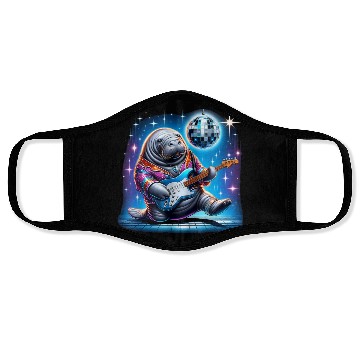 Discover Disco Ball Guitar Manatee Face Masks