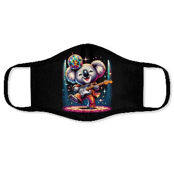 Discover Disco Ball Guitar Koala Face Masks