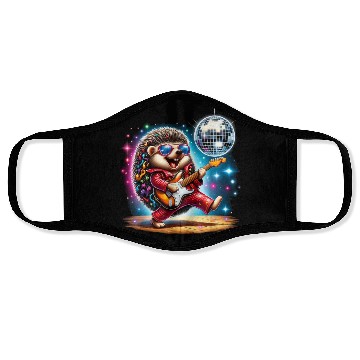Discover Disco Ball Guitar Hedgehog Face Masks