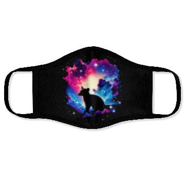 Discover Cool Kinkajou Galaxy Space Art Face Masks