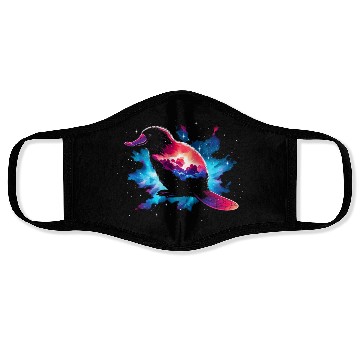 Discover Cool Platypus Galaxy Space Art Face Masks
