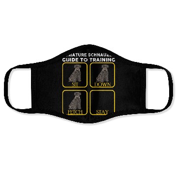 Discover Miniature Schnauzer Training Premium Face Masks