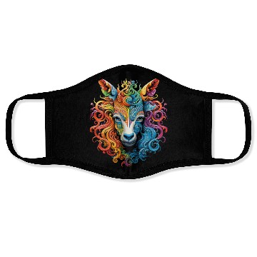 Discover Mandala Animal Graphic Colorful Face Masks