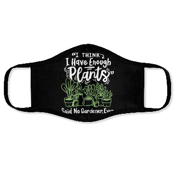 Discover Gardening Plants Gardener Face Masks