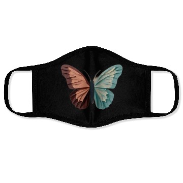 Discover Pastel Origami Butterfly Design Face Masks