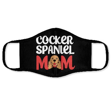 Discover Cute Dog Lover Brown Cocker Spaniel Mom Face Masks