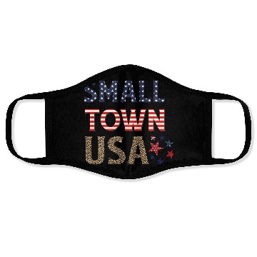 Discover SMALL TOWN USA Face Masks