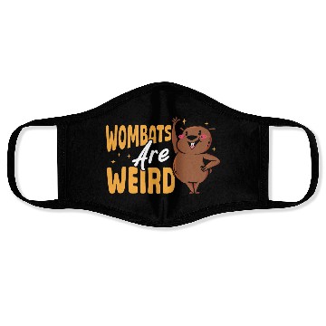 Discover Wombats Are Weird Wombat Merch Face Masks