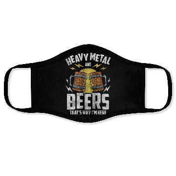 Discover Heavy Metal Hard Rock Death Metal Face Masks