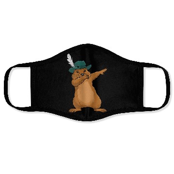 Discover Groundhog Marmot for a Marmot lover groundhog fan Face Masks