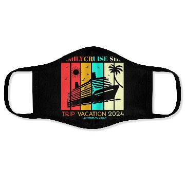 Discover Family Cruise Ship Vacation Trip Face Masks