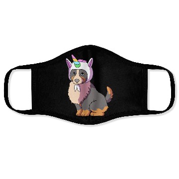 Discover Cute Bernese Dog Lover Unicorn Bernese Face Masks