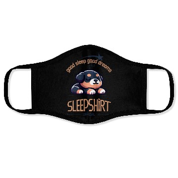 Discover Puppy Dog Official sleepshirt good night Face Masks