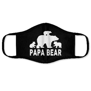 Discover Papa Bear Fathers Day 3 Cubs Kid Face Masks
