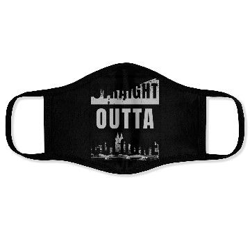 Discover straight outta cologne koeln köln germany Face Masks