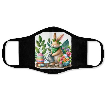 Discover Rabbit Planting Garden Easter Bandana Face Masks