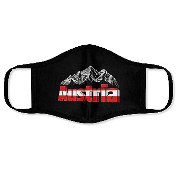 Discover Austria Holiday Eagle Alps Mountains Gift Face Masks