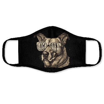 Discover Michigan Sunglasses Graphic Premium Face Masks