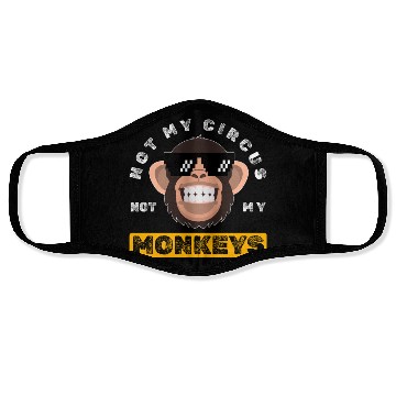 Discover Not my Circus, not my Monkeys! Funny Animal Monkey Face Masks