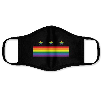 Discover Washington DC Gay Pride Parade Rainbow Flag Face Masks